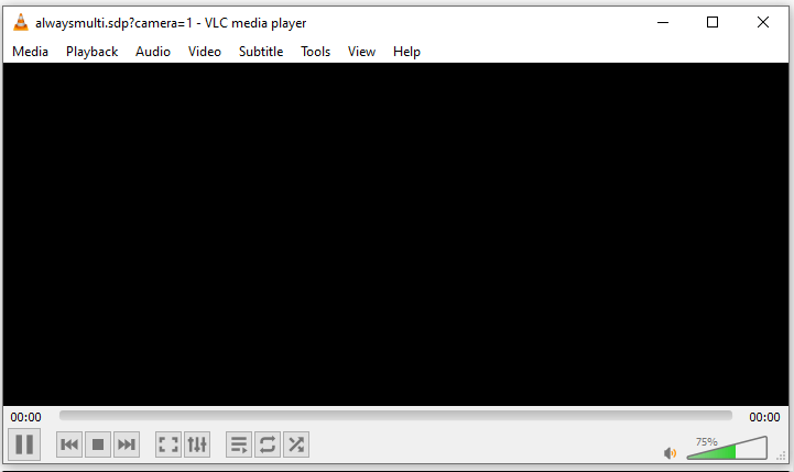 VLC black screen