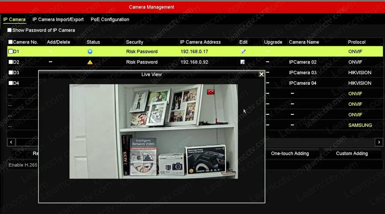 Axis camera working in the Hikvision NVR