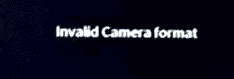 Dahua Invalid Camera Format