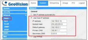 Geovision Default IP Address