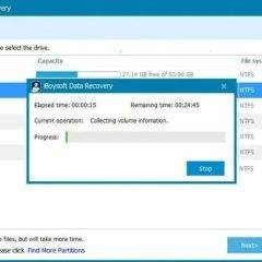 data recovery progress